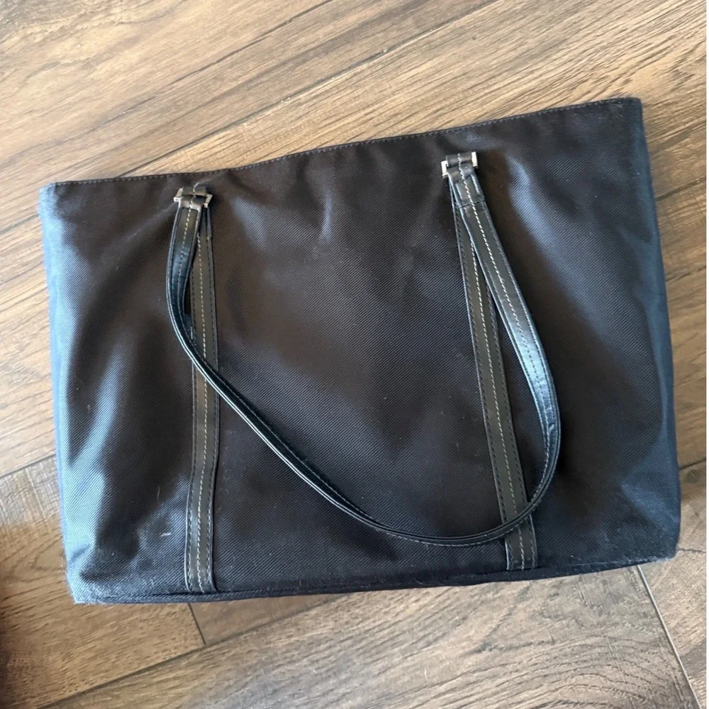 Samsonite Black Nylon Laptop Tote Bag Shoulder Work Travel Briefcase 16.5x12